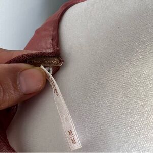 Free People Starry Night SHEER Dress Mesh Bead Round Neck Sleeveless wine Size M